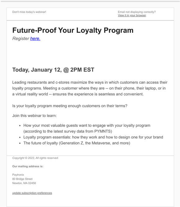Webinar: Future-Proof Your Loyalty Program