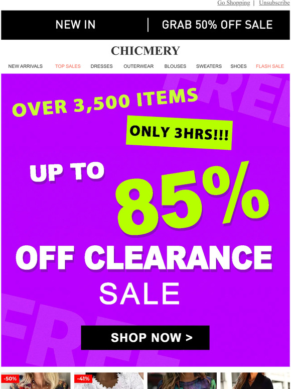 🔔🔔End of Sale Alert! Last Chance for 85% OFF!