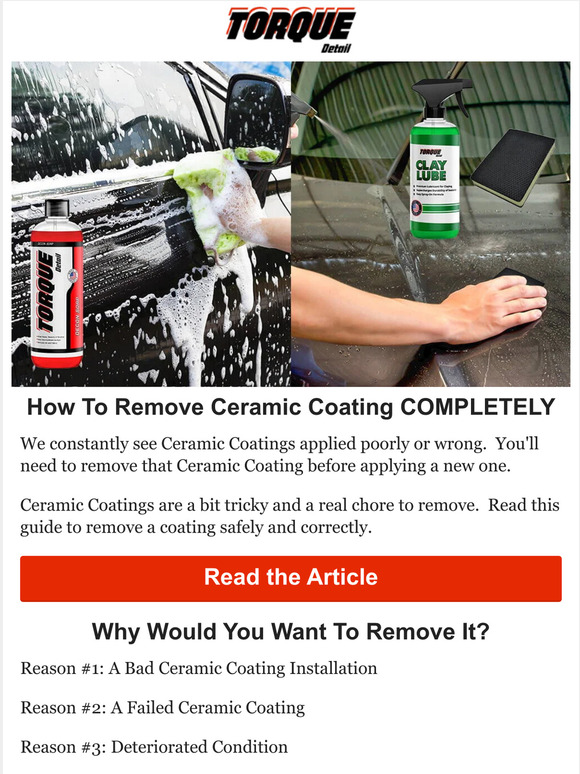 Torque Detail How To Properly Remove Ceramic Coating Milled