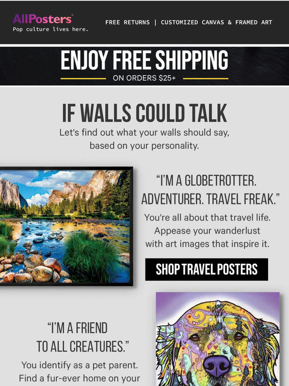 All Posters What do your walls say about you? Milled