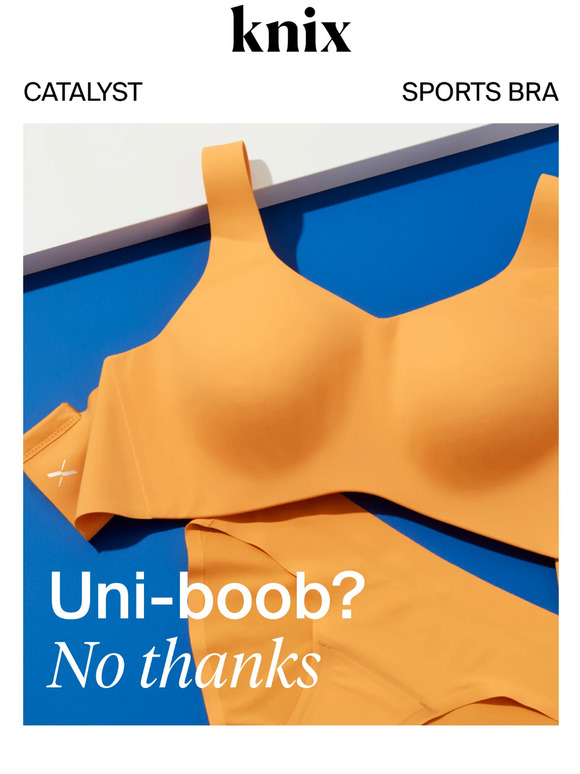 Knix Still wearing sports bras that give you uniboob? Milled