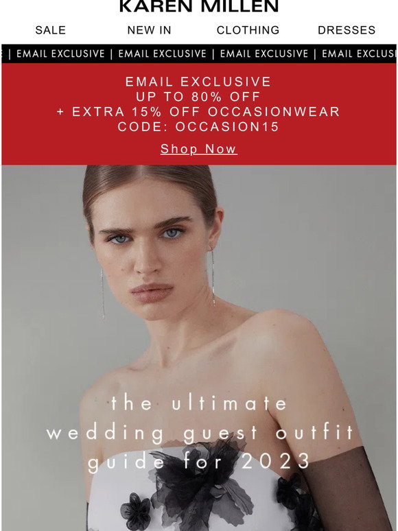 Karen Millen The Ultimate Wedding Guest Outfit Guide Milled