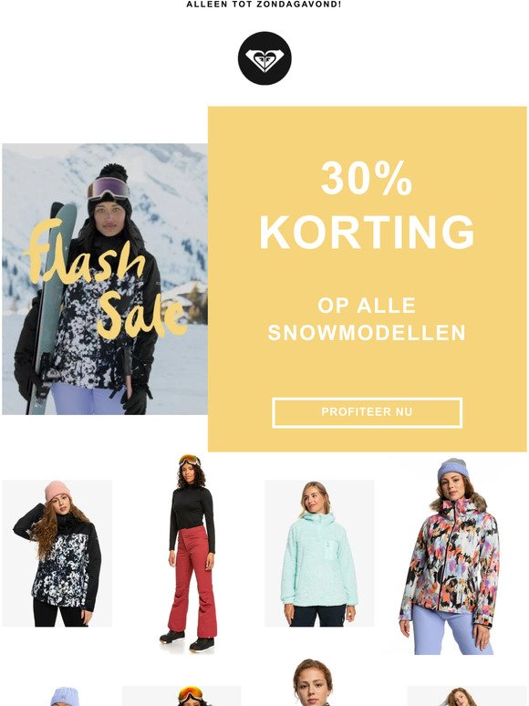 Flash Sale: 30% korting op alle Snowmodellen