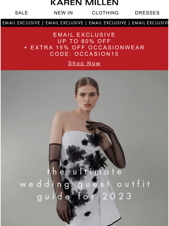 Karen Millen The Ultimate Wedding Guest Outfit Guide Milled