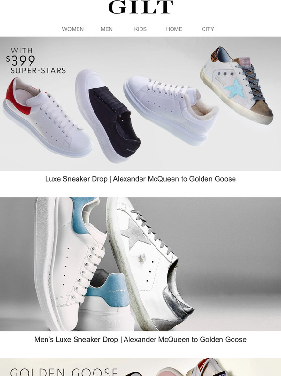 Gilt Man 399 Golden Goose Styles to Alexander McQueen Milled