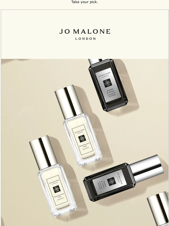 Jo Malone Choose 2 deluxe samples with any 125 order Milled