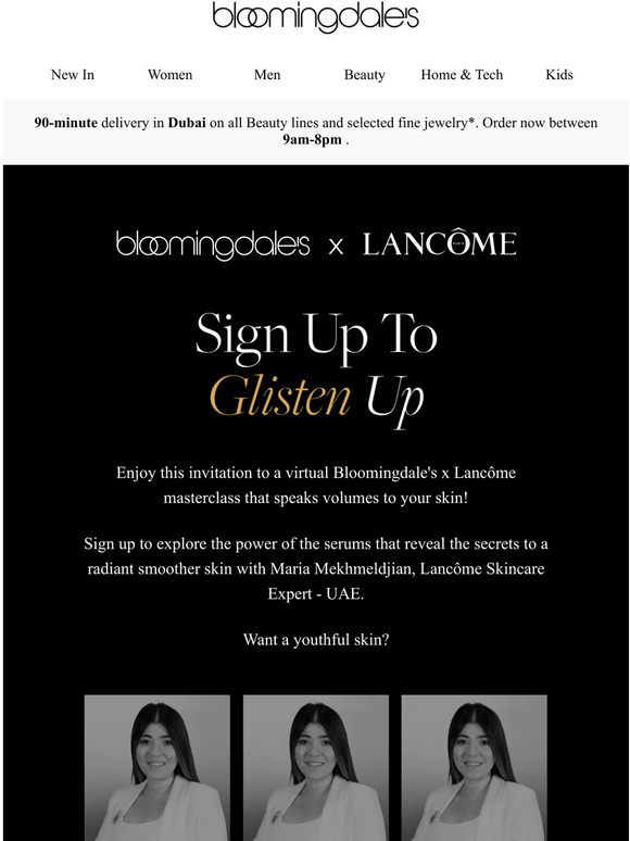 You're Invited To A Lancôme Masterclass