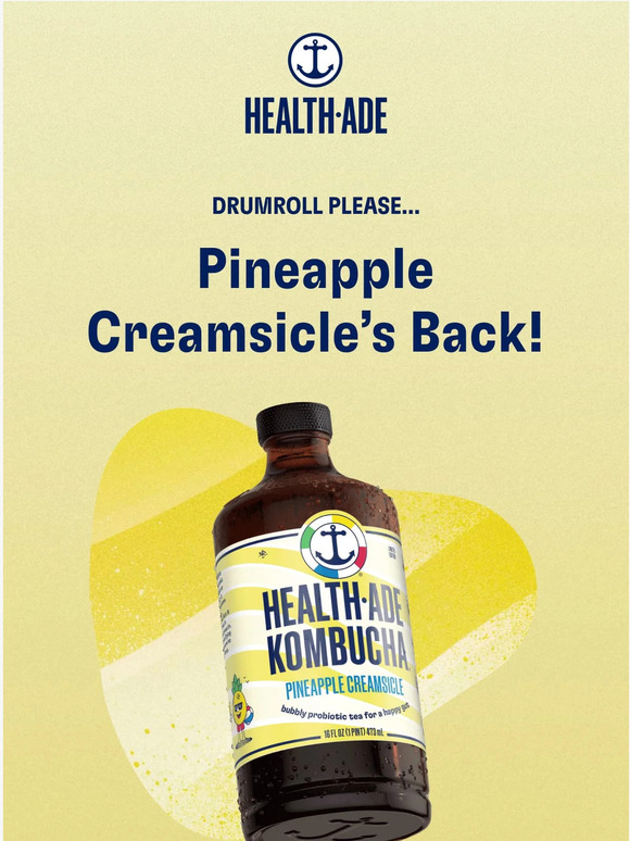 HealthAde Kombucha 🍍 AVAILABLE NOW! LIMITED EDITION Pineapple