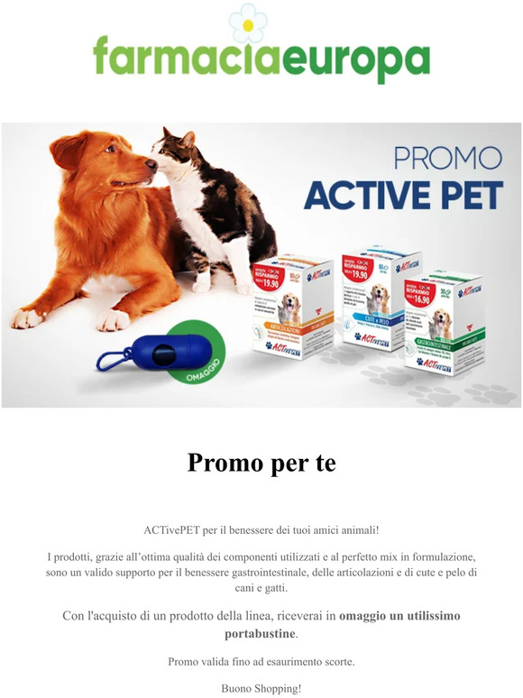 Una promo per il tuo amico a 4 zampe!