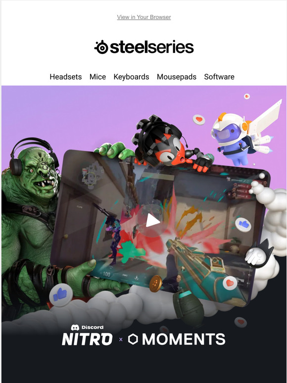 Steelseries Ending Soon Claim your Discord Nitro access Milled