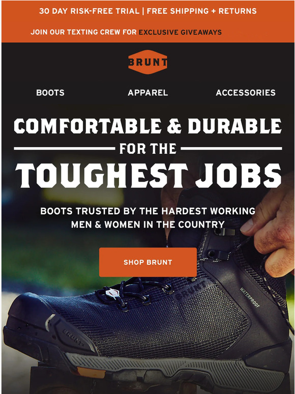 BRUNT Workwear (US) Comfort for Tough Jobs Milled