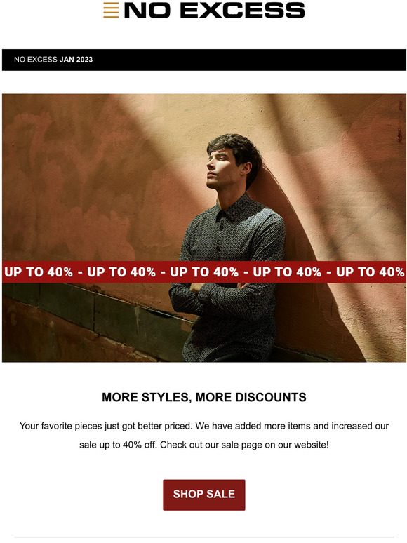 More styles and more discount!