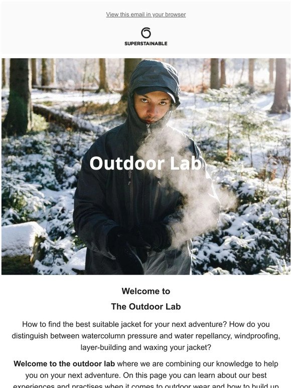Welcome to the Outdoor Lab