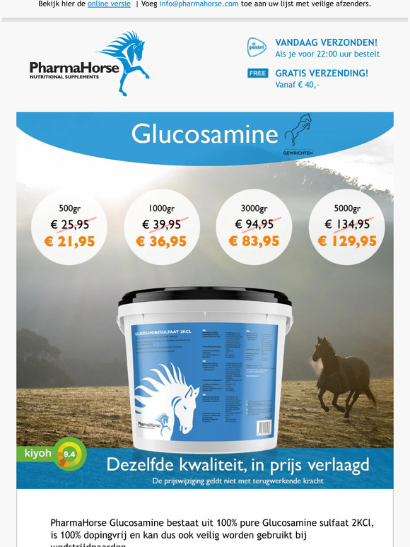 Prijsdaling Glucosamine