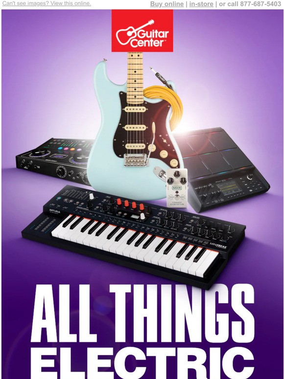 Guitar Center Electrifying news Save up to 20 Milled