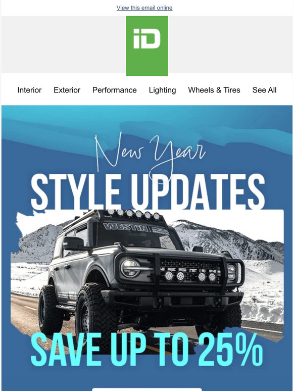 New Year Refresh with up to 25% OFF!