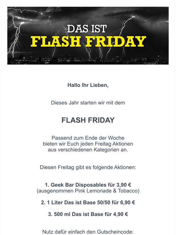 FLASH FRIDAY
