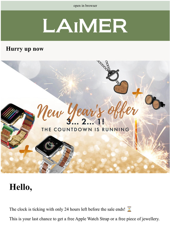 Hurry up now - New Year's promotion! 🎉