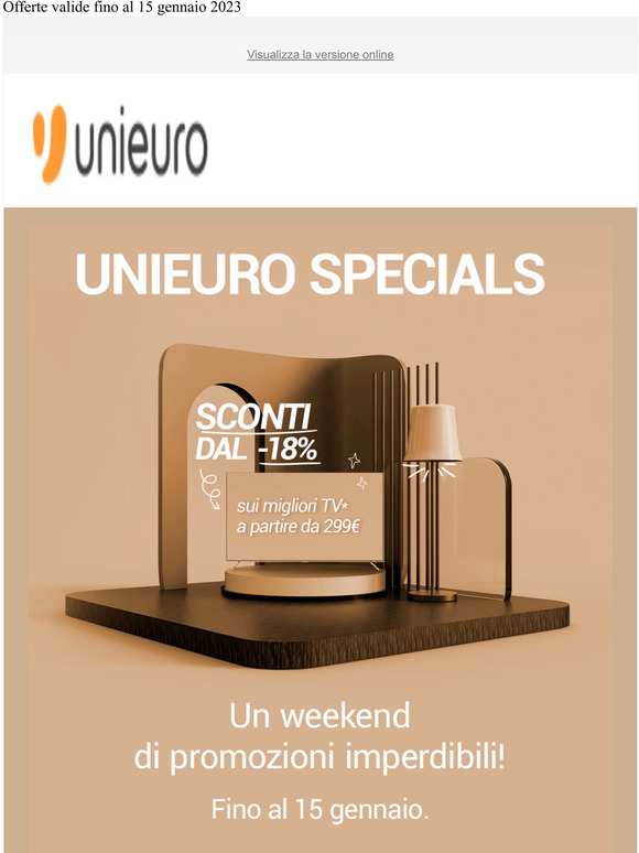 UNIEURO SPECIALS: un weekend di promozioni imperdibili!