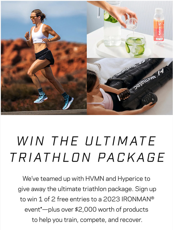 ROKA Win the ultimate triathlon package. Milled