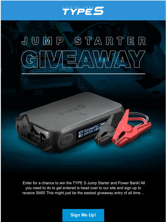TYPE S Auto Free TYPE S jump starter!? 🥳 Milled