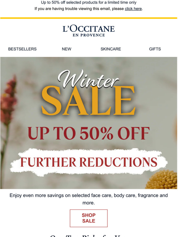 L'OCCITANE Email Newsletters Shop Sales, Discounts, and Coupon Codes