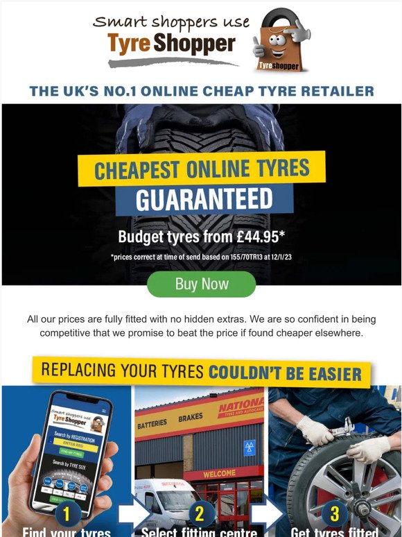 The UK's No.1 Online Tyre Retailer