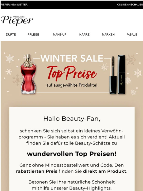 Weiterhin TOP PREISE im Winter Sale!❄️