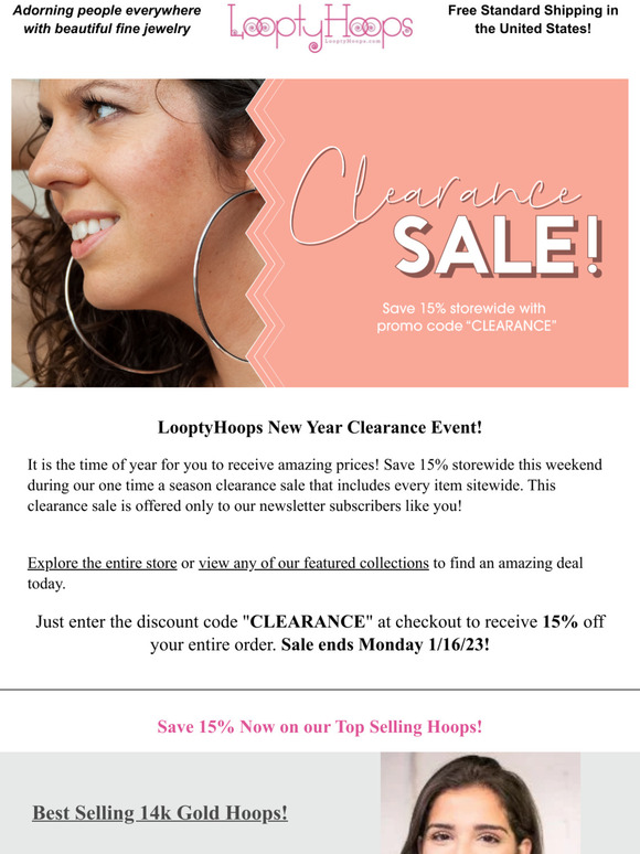 New Year Clearance Sale - On Everything!