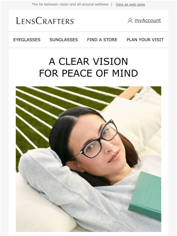 LensCrafters Healthy eyes, healthy mind Milled