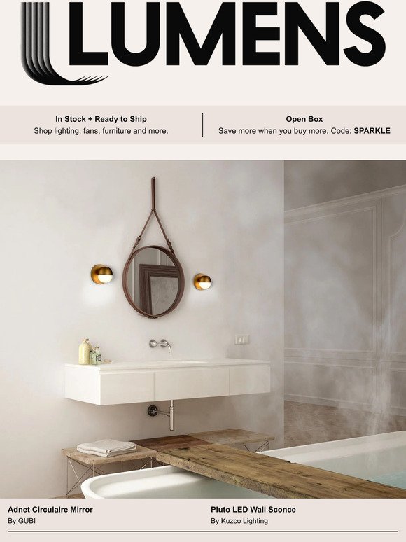 Design duos fit for the modern bath.