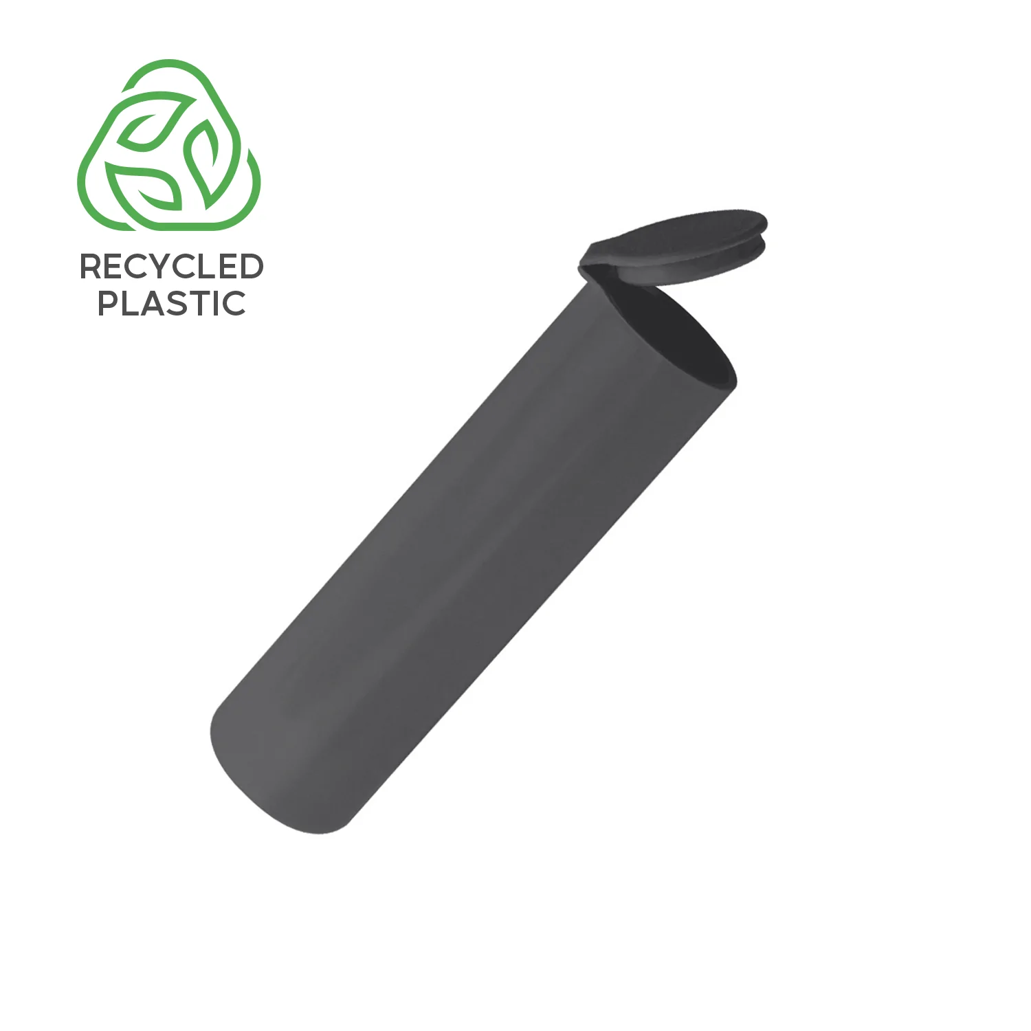 Post Consumer Recycled Plastic 78mmPR-W Pre Roll Tubes - Child Resistant