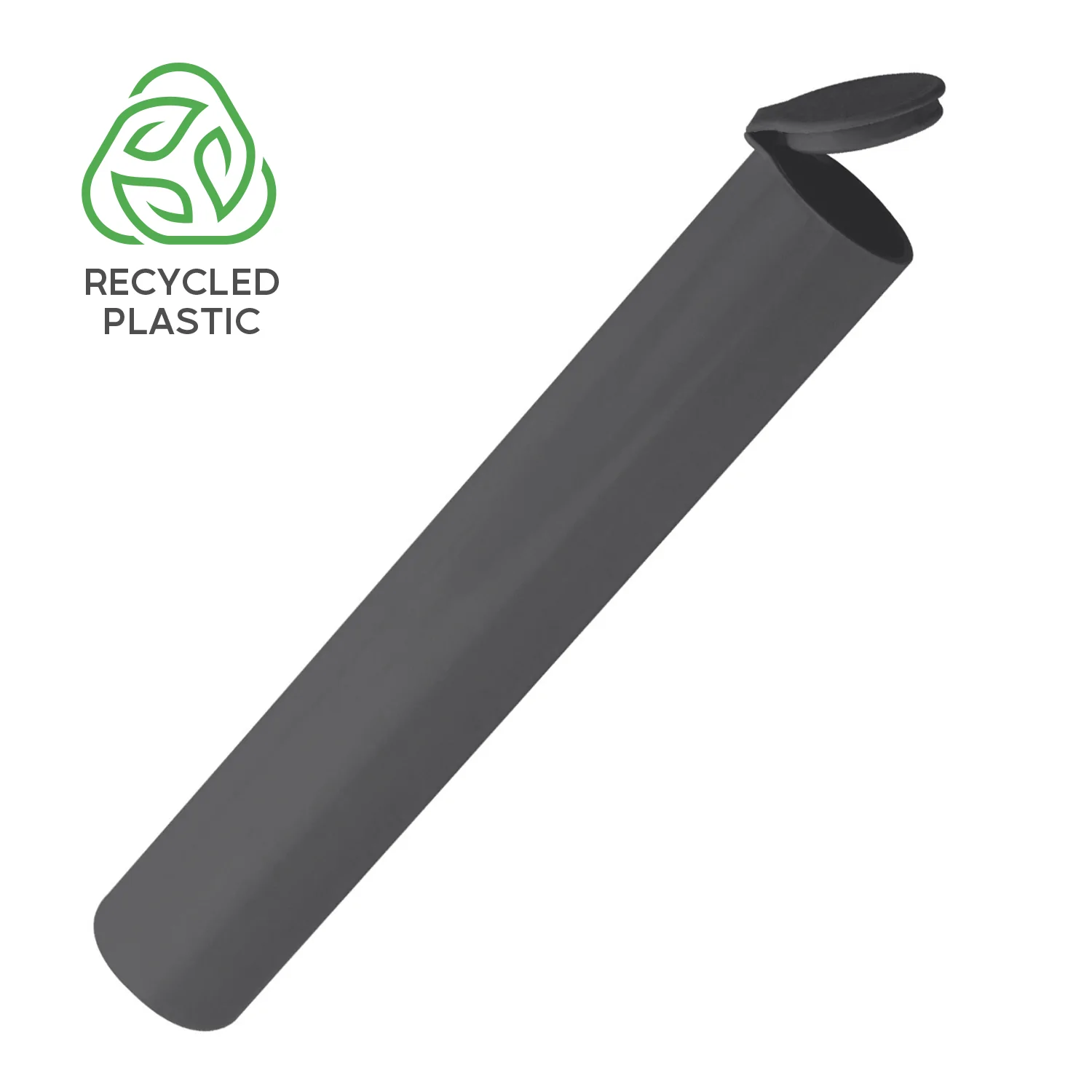Post Consumer Recycled Plastic 116mmPR-W Pre Roll Tubes - Child Resistant