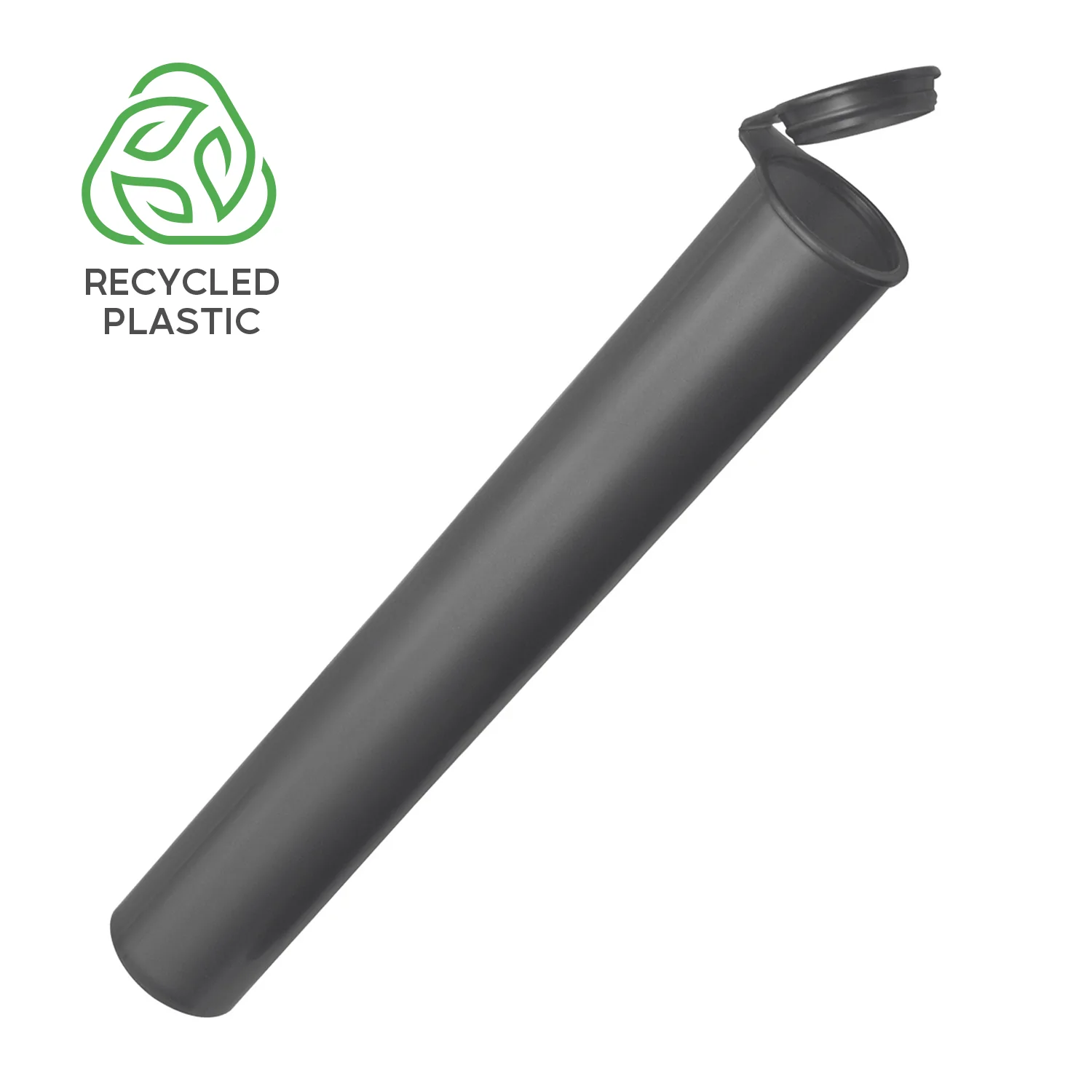 Post Consumer Recycled Plastic 116mmPR Pre Roll Tubes - Child Resistant