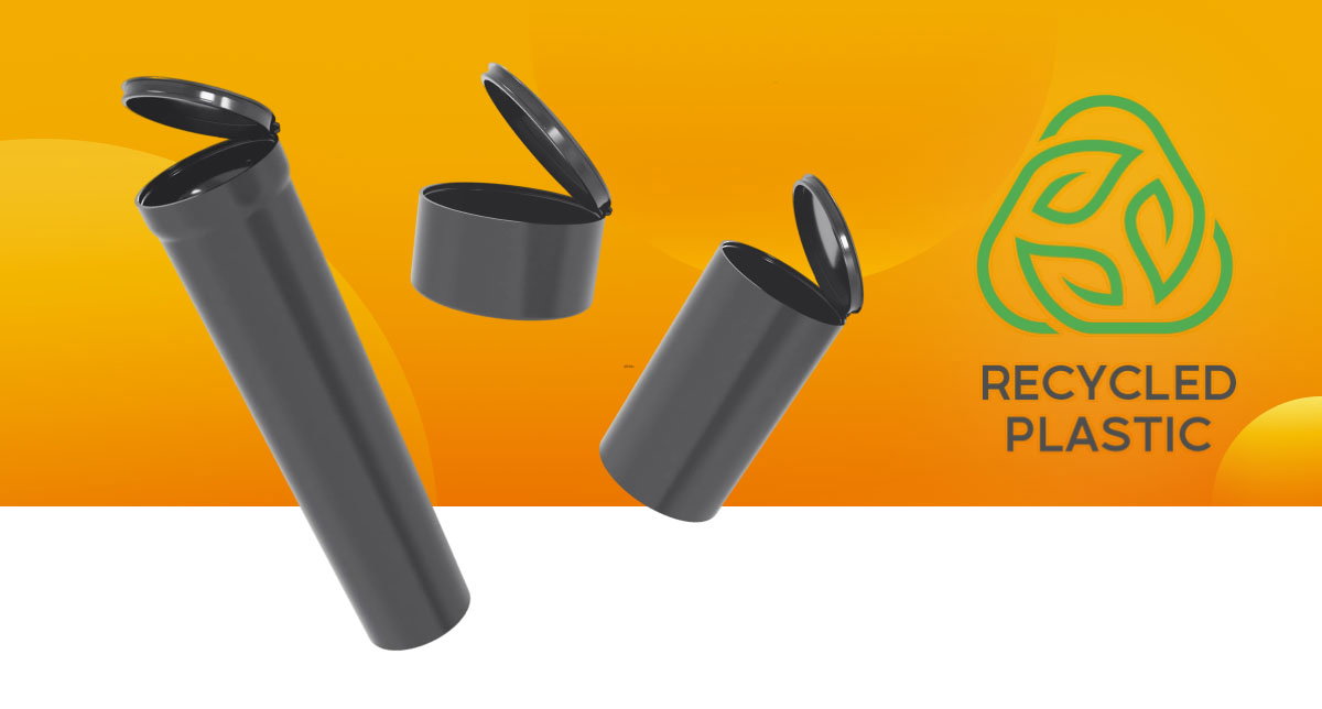 reGrind PCR Plastic Pre Roll Tubes and Containers