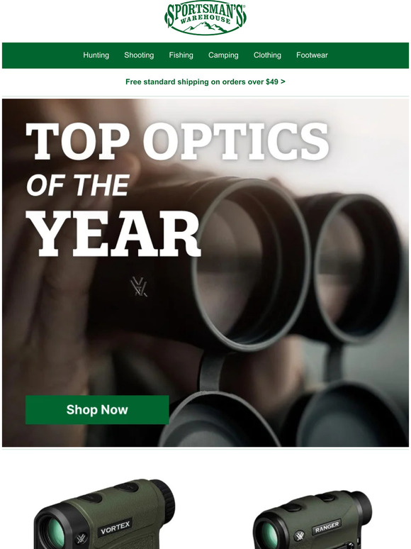 Sportsman's Warehouse Top Optics From 2022 Milled