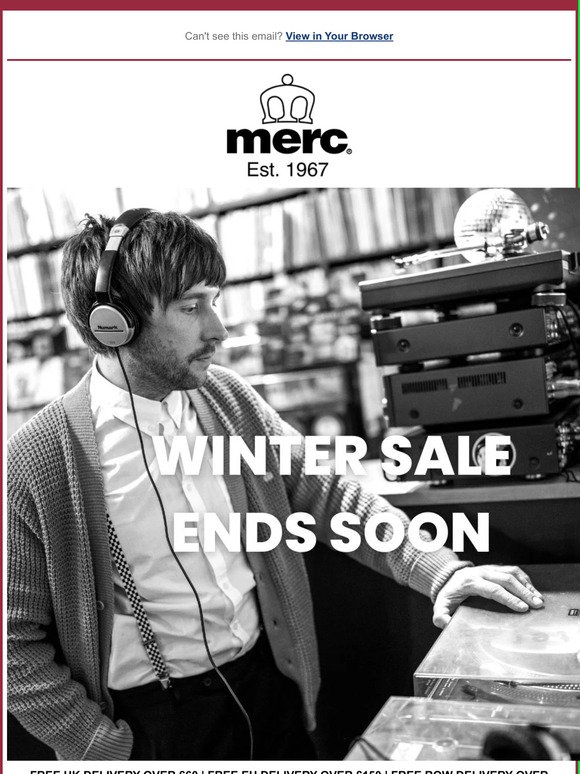 Time's running out: MERC winter sale ends soon!