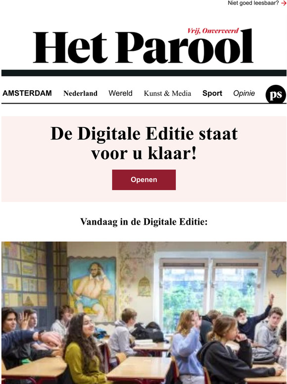 Het Parool Open dagen middelbare scholen zitten soms al vol ‘Echt