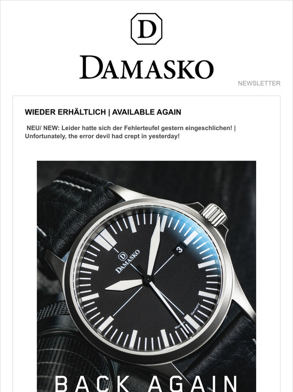 Wieder erhältlich | Available again
