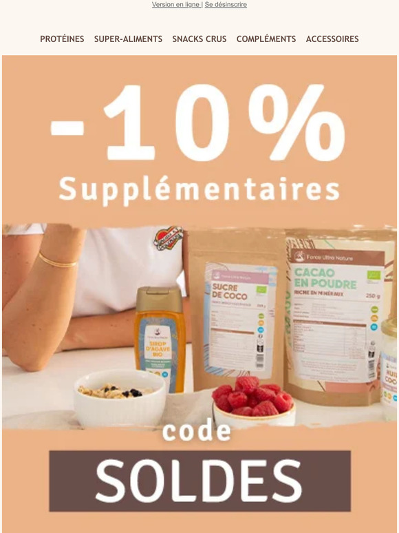 SOLDES : jusqu'à -50% 🥰