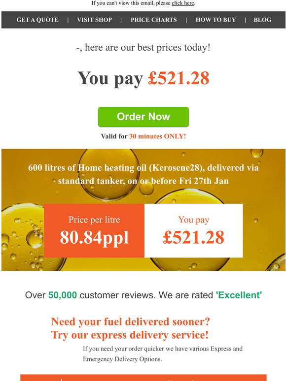 Boiler Juice: Your heating oil quote — | Milled