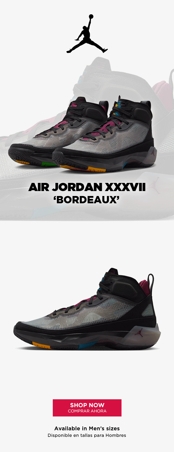 Shop WSS AIR JORDAN XXXVII 'BORDEAUX'! Milled