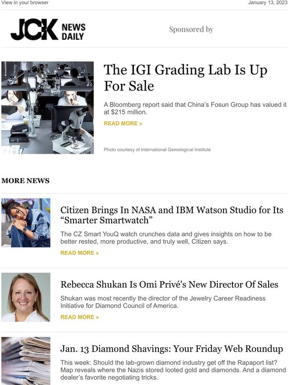 The IGI Grading Lab Is Up For Sale