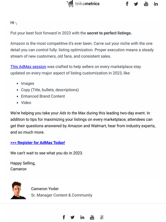 The Secret to Perfect Product Listings | Register Today