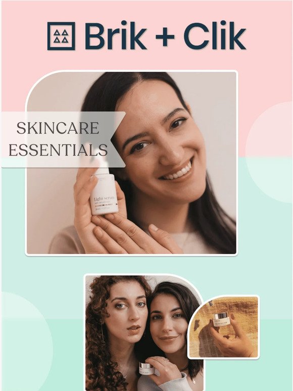 Shop skincare essentials with Anbiome & Brik + Clik! 😍
