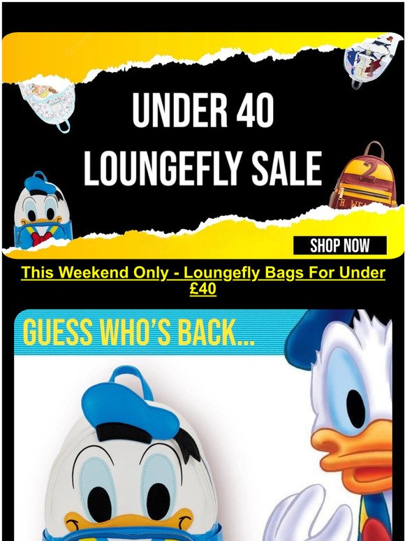 👀 Under 40 Loungefly Sale