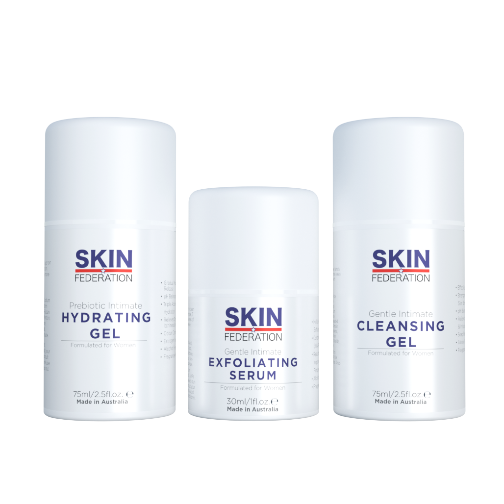 Intimate Ingrown Hair Routine (Exfoliating Serum, Cleansing Gel and Hydrating Gel)