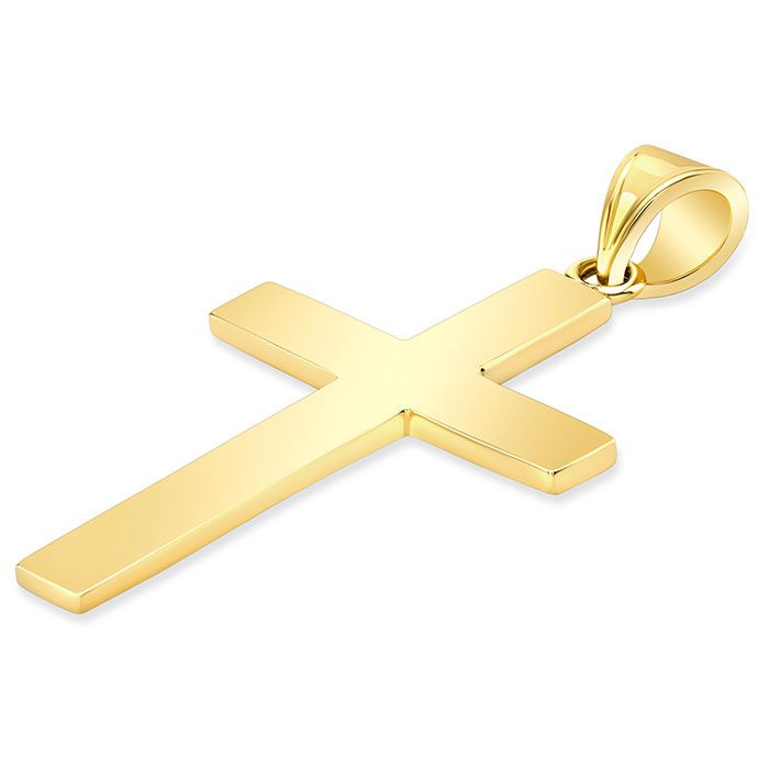 14K Solid Gold Cross
