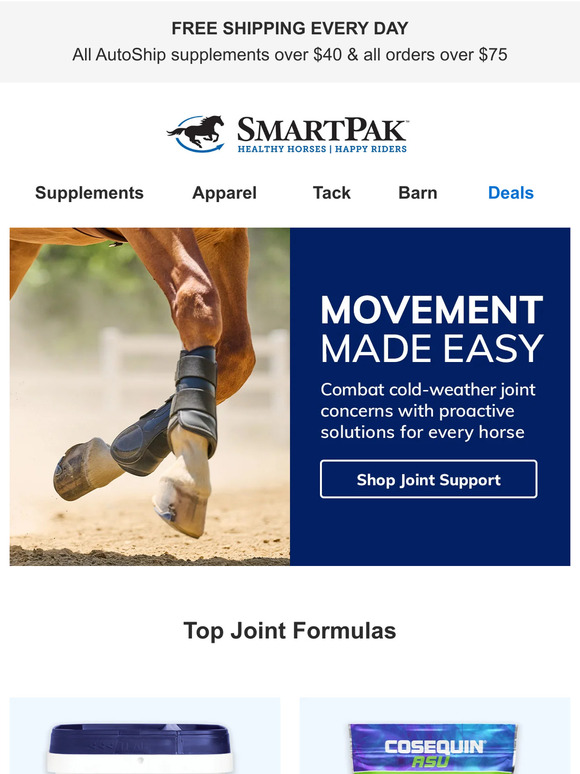 SmartPak Equine Are Your Horse's Joints Ready For The Cold? Milled