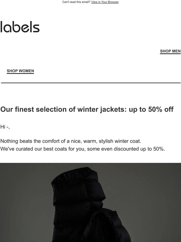Winter Wear: our finest selection of jackets & coats